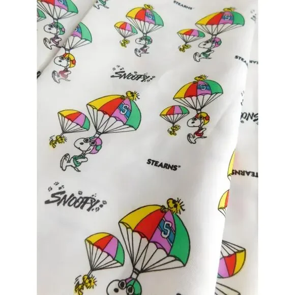 Vintage Stearns Peanuts Snoopy Woodstock Parachute Fabric Remnant 66x110 - Picture 4 of 9